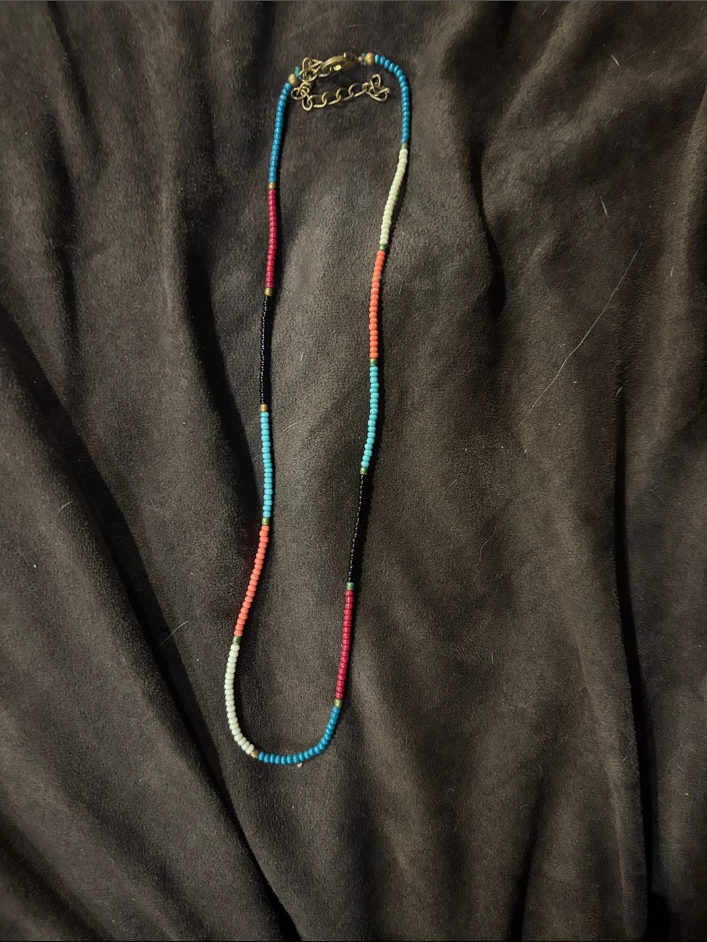 Beaded Multicolor Women's Necklace - Casual Layering Necklace